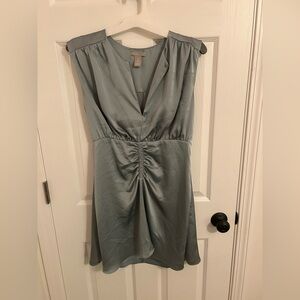H&M Light Blue High Low Mini Dress